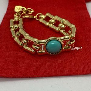 UNO de 50 Bracelet LINDA BRACELET color verde agua cristal de murano central